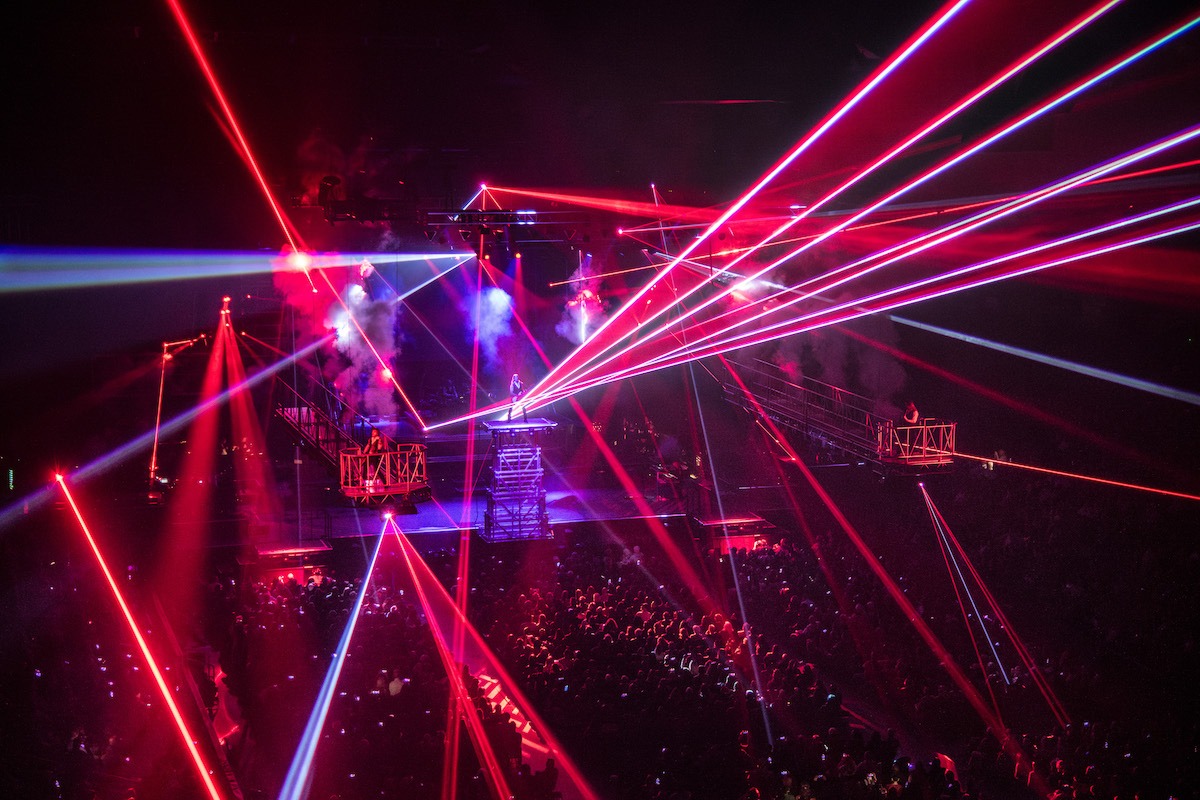 caption:Jingle bells truly rock when Trans-Siberian Orchestra rolls into town. See the holidays' most electric annual concert series this Wednesday at Tulsa's BOK Center. Photo courtesy Trans-Siberian Orchestra
