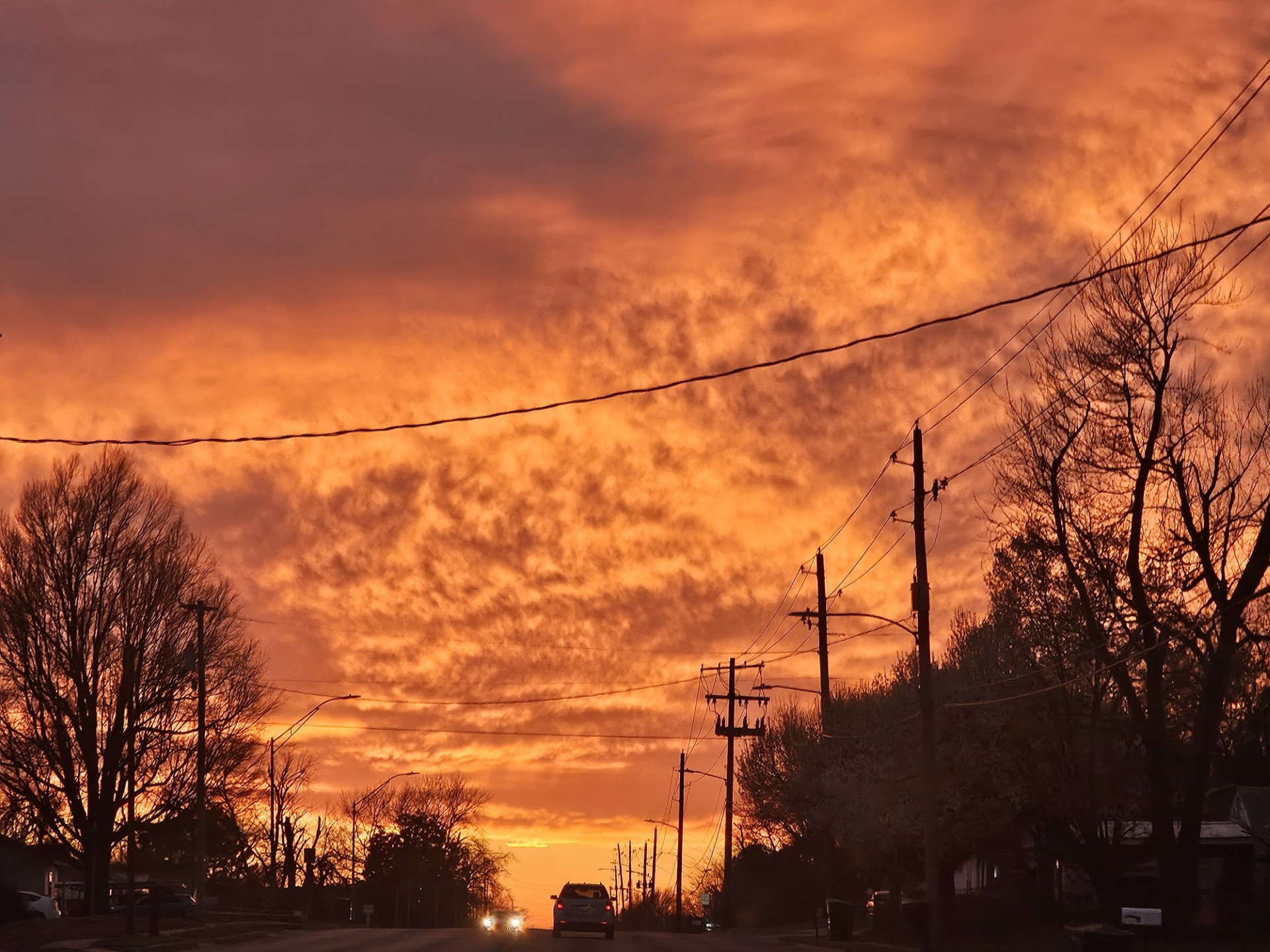 Hello friends! Welcome back to #PhotoOfTheWeek Friday. Here's a reminder to never take a sunset for granted. Photographer Ashley Holt snapped this warm evening sky above Sand Springs not long ago.