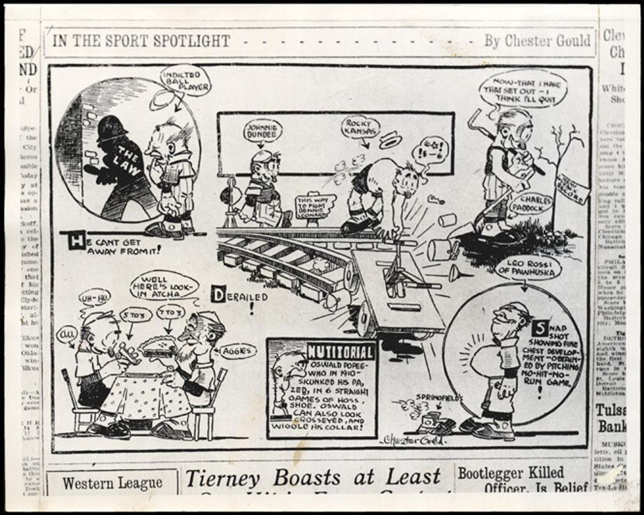 Illustrations by Gould appeared in Oklahoma A&M's 1918 yearbook. Image courtesy Oklahoma Historical Society