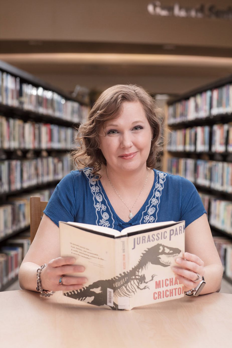 Tina Bennett is the director of the Garland Smith Public Library in Marlow. Like many libraries, it is supported by a local Friends of the Library organization that assists with fundraising and programming. Photo courtest Brent Fuchs