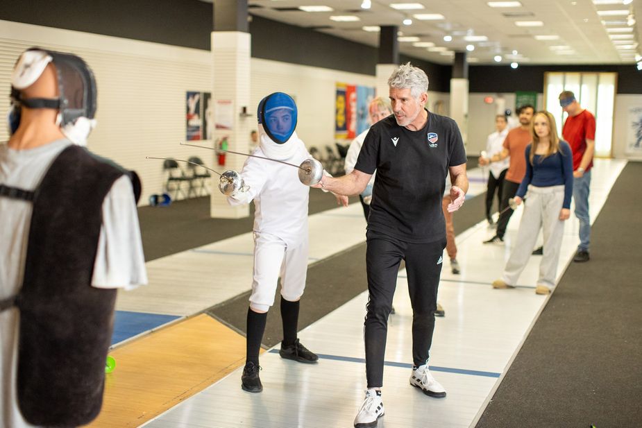 David Ribaudo’s club also features lightsaber classes and bouts on Saturday nights. Photo by Brent Fuchs