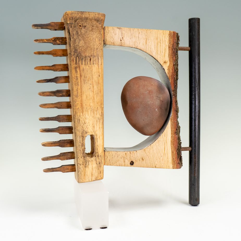 "Untitled" by John Wolfe. Mixed media sculpture. Photo courtesy Oklahoma Visual Arts Coalition