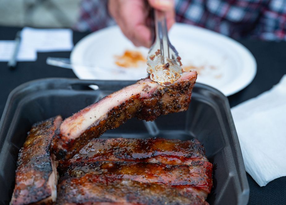 Pitmasters meet in McAlester to prove their supremacy—while enjoying coffee and beer—during the Grillmarks Ribtoberfest competition. Photo courtesy The Grillmarks Festival Series