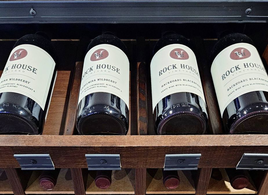 Craft wines (like these bottles from Bennington's Rock House Vineyard). Artisan wares. Food trucks. Need we say more? Find all the above in gorgeous downtown Guthrie during the Guthrie Wine & Craft Festival. Photo courtesy Rock House Vineyard