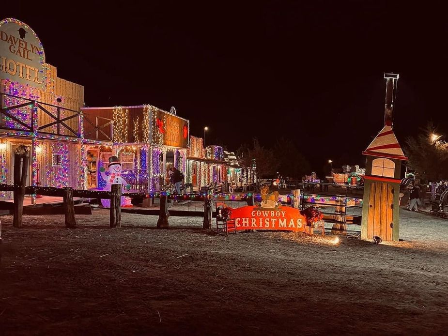 Celebrate Christmas the Western way at Anadarko's Cowboy Town Christmas. Photo courtesy Cowboy Town