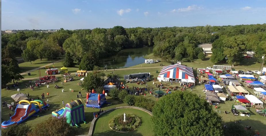 The Ponca City Oktoberfest returns to the expansive grounds of the Marland Mansion this Saturday and Sunday. Photo courtesy Ponca City Oktoberfest