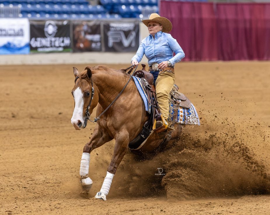 Equestrian skills from riders of all ages and abilities will be on display at the Oklahoma Reining Horse Association Ride & Slide at Tulsa Expo Square. Photo courtesy Oklahoma Reining Horse Association