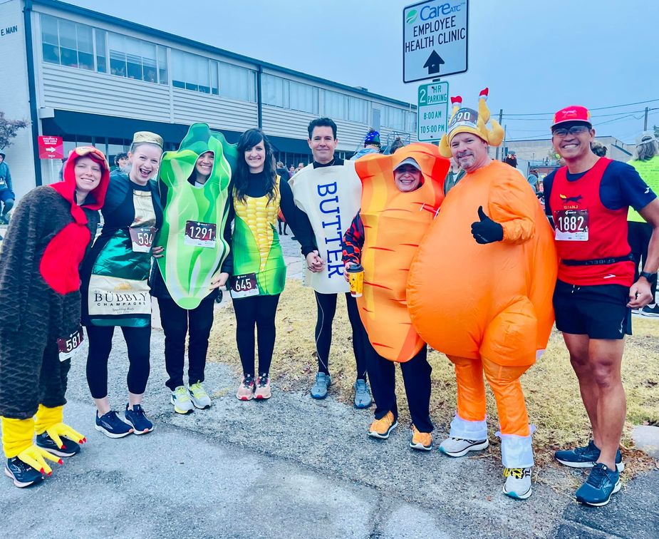 Edmond Turkey Trot gives runners a fun start to the Thanksgiving holiday with easy-going 5K and one-mile runs that encourage costumes. Photo courtesy Edmond Turkey Trot