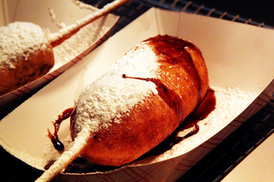 Fried Twinkies on a stick are just one of many creative dishes to have fed curious fairgoers over the years. Photo by Nathan Gunter