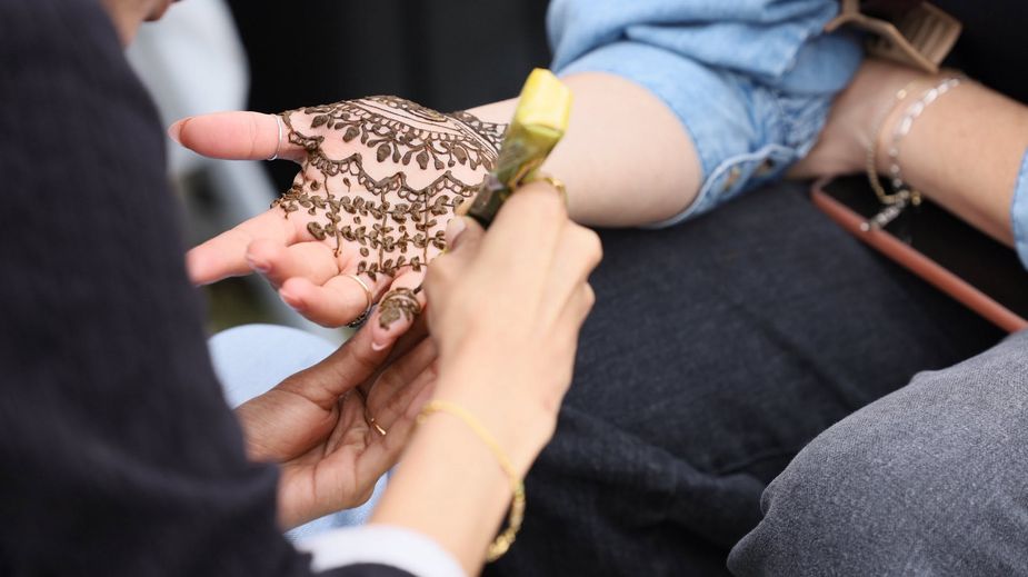 Henna hand art is just one of many cultural attractions at this Sunday's India Food & Arts Festival at Scissortail Park in Oklahoma City. Photo courtesy India Association of Oklahoma