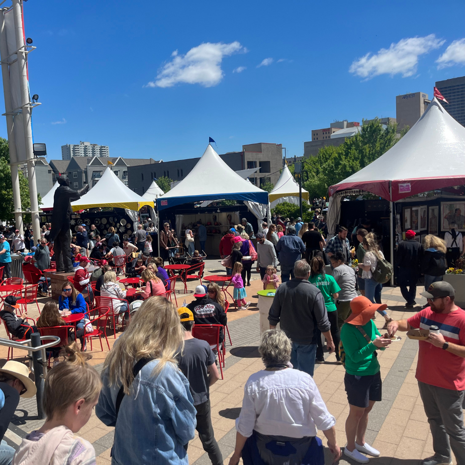 Great art, stellar music, and, of course, amazing food, return to Oklahoma City's Festival of the Arts April 24-27 in Bicentennial Park. Photo courtesy Arts Council Oklahoma City