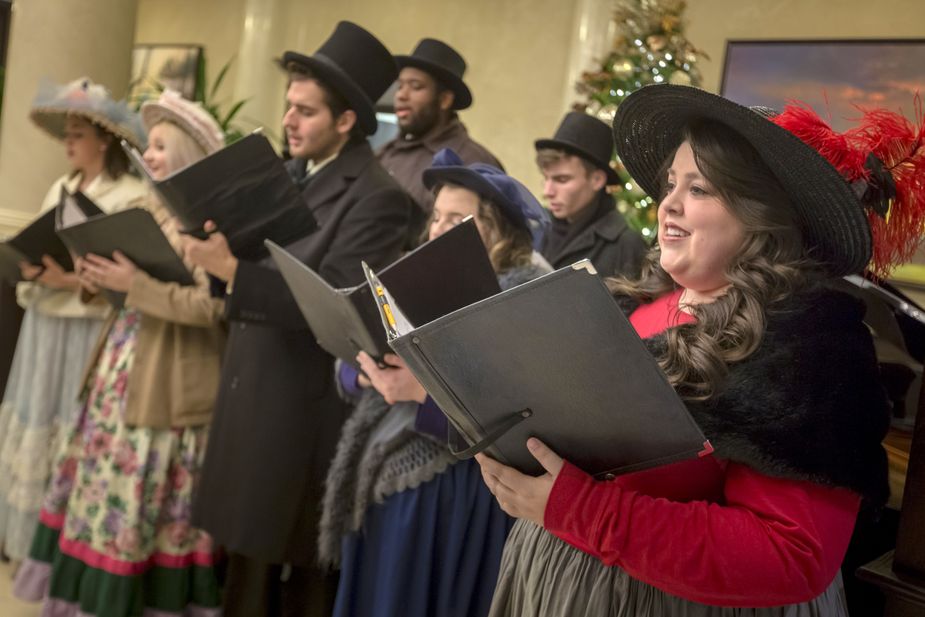 The choir at The Artesian Hotel, Casino, and Spa brings music to the annual Classic Christmas celebration.