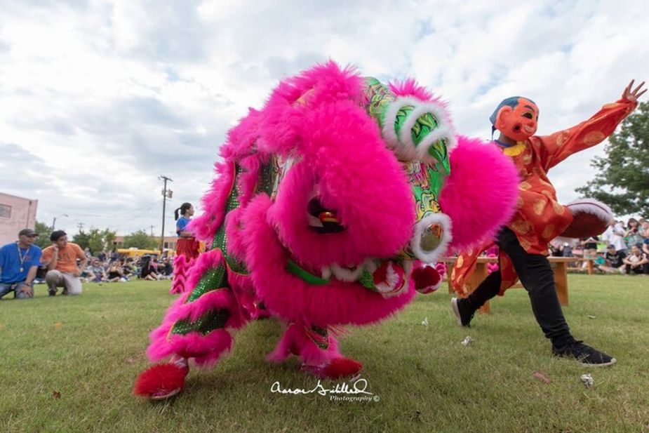 Oklahoma City’s Military Park hosts the Asian Night Market Festival, a celebration of Asian culture and cuisine, including a spicy noodle-eating contest. Photo by Aaron Gilliland
