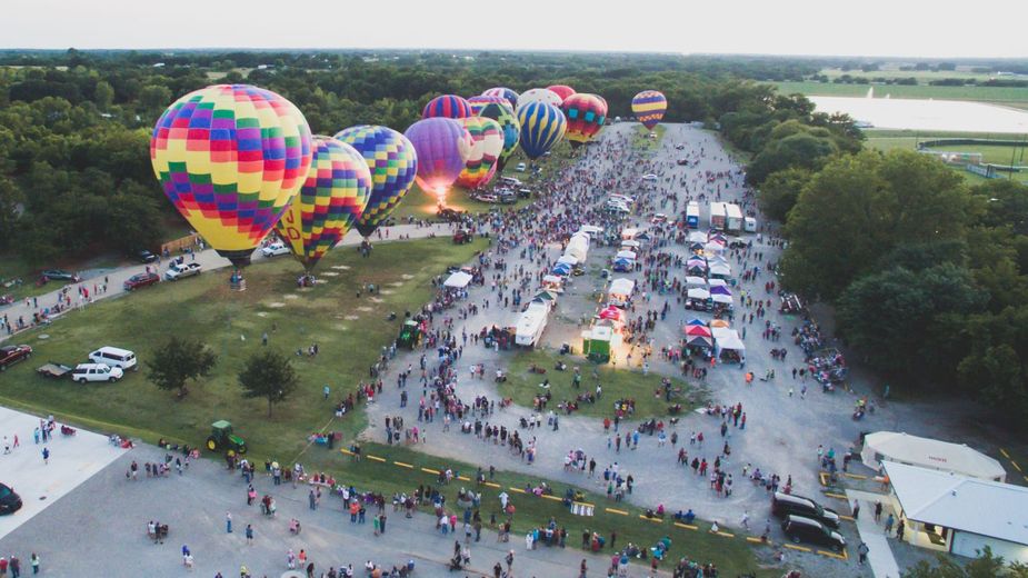 Finally, hot air is doing some good at the FireLake Firelight Balloon Festival in Shawnee. Photo courtesy Citizen Potawatomi Nation