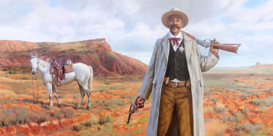 Learn more about one of Oklahoma's most famous lawmen at the Bass Reeves Western History Conference in Muskogee. Painting by Don Gray