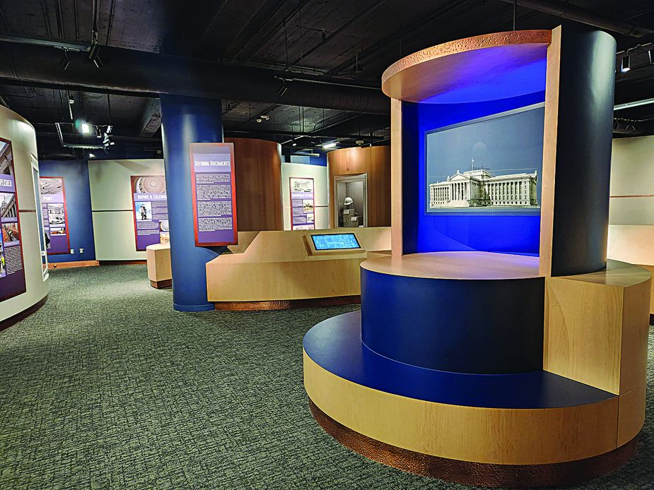 The Oklahoma State Capitol Museum examines the building’s history and state government. Photo by Megan Rossman