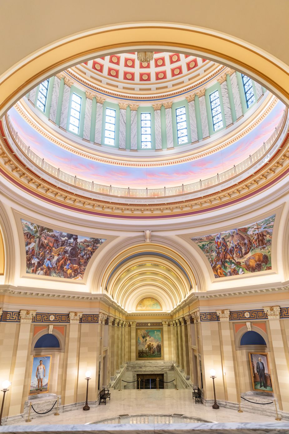 The Rotunda at the Oklahoma State Capitol. Photo courtesy Oklahoma Legislative Services Bureau