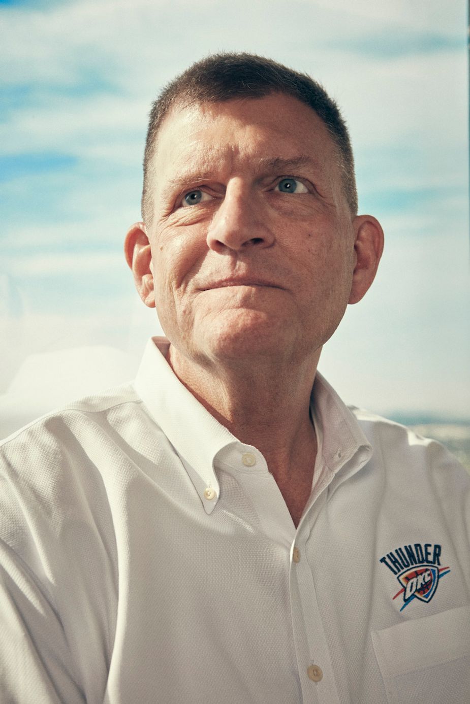 Thunder chairman Clay Bennet moved the Thunder to Oklahoma City in 2008. He, along with the Thunder organization, are our 2025 Okies of the Year. Photo by Jackson Adair