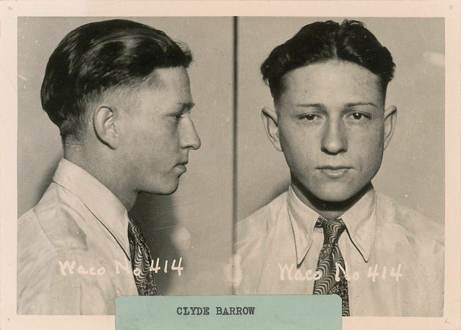 Clyde Barrow's mug shot