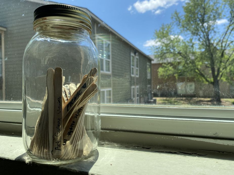 Even with social distancing, Brandon King finds things to do with his fiancée in their Date Jar. Photo by Brandon King.
