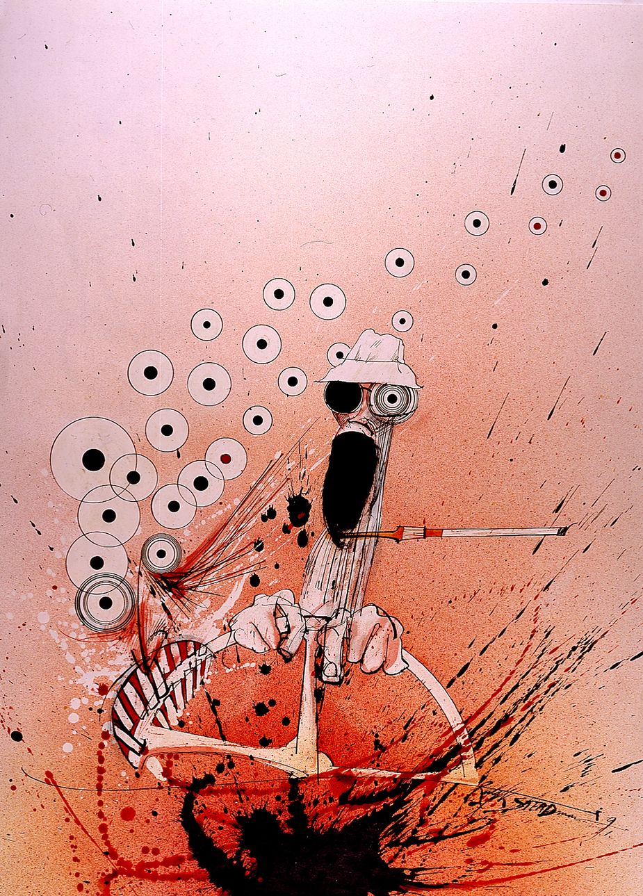 Fear and Loathing in Las Vegas illustration by Ralph Steadman 