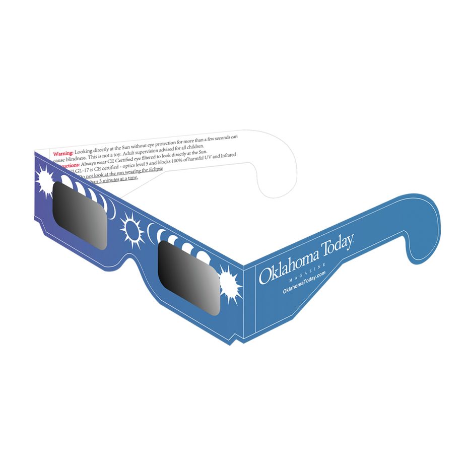Oklahoma Today's commemorative eclipse glasses must be ordered before March 22.
