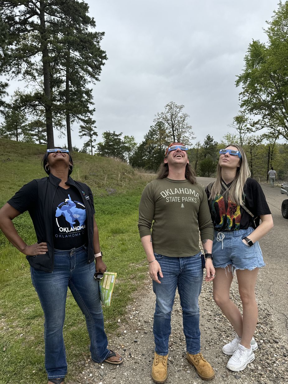 Watching the celestial wonder unfold in southeastern Oklahoma