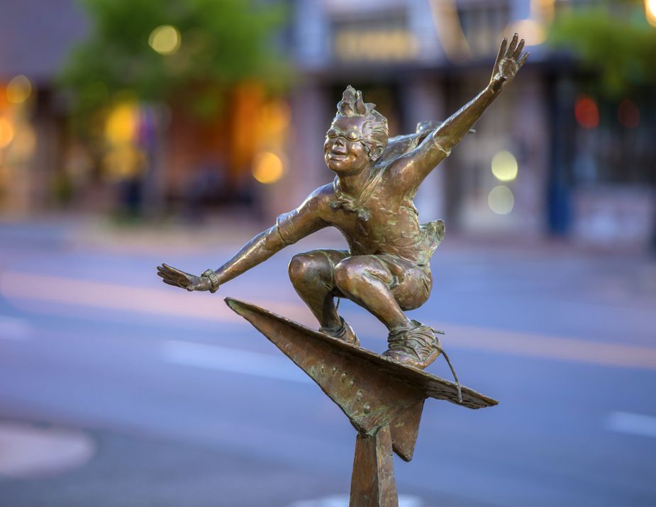 "Journeys of the Imagination" is just one of the public art pieces visitors can see during the Art in Public Places Tour. Art by Gary Lee Price