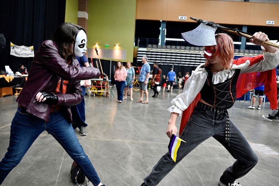 Stride Bank Center hosts the annual Enid Comic Con where costumes are encouraged. Photo courtesy Enid Comic Con