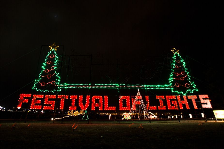 Ardmore's drive-through Festival of Lights keeps the bright holiday spirit going, and going, and going for more than a mile. Photo courtesy Explore Ardmore