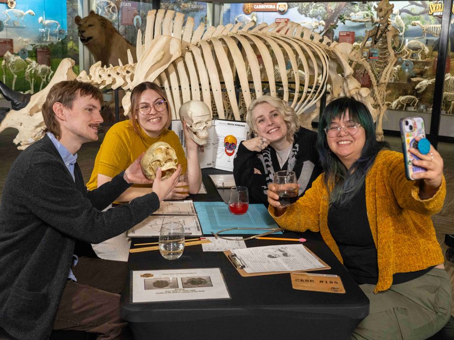 Birds of a feather solve mysteries together. Gather your friends for Forensic Night at Oklahoma City's Museum of Osteology. Photo courtesy Museum of Osteology