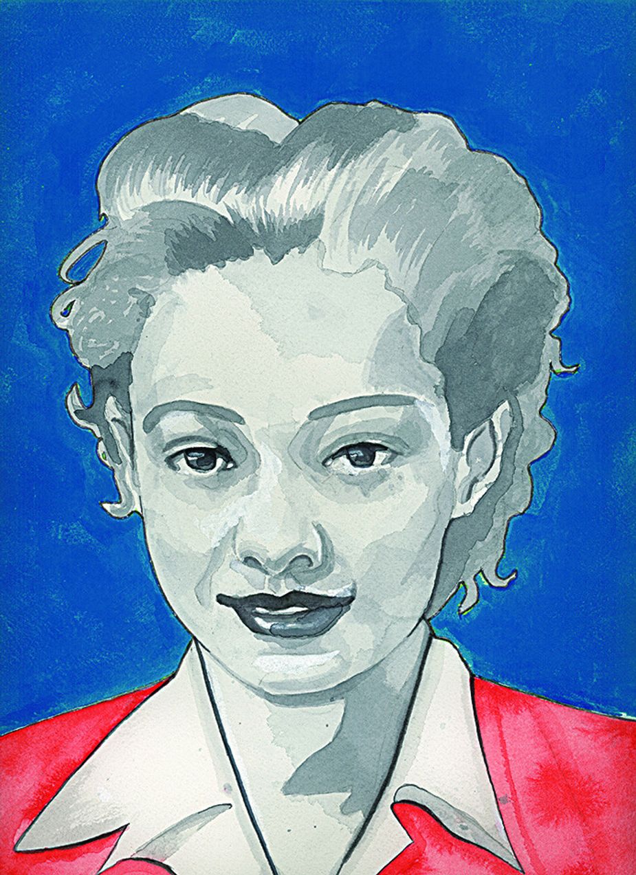 The University of Oklahoma’s first African American law student Ada Lois Sipuel Fisher. Portrait by Shannon Nicole 
