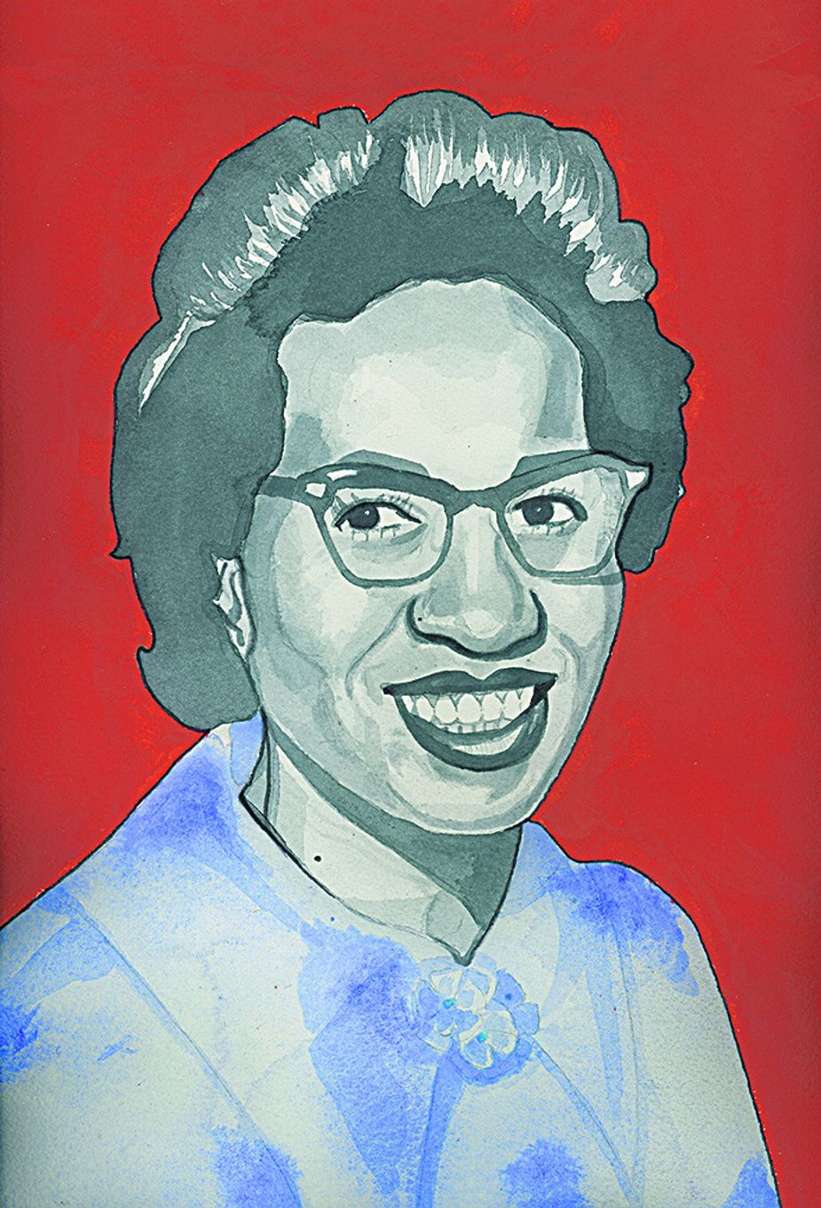 Teacher and community organizer Clara Luper. Portrait by Shannon Nicole