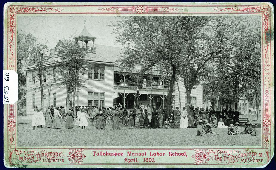 The Tullahassee Manual Labor School was a Creek Nation-funded boarding school opened for Freedmen in 1883. Tullahassee is one of the oldest historic all-black towns in Oklahoma. Photo courtesy Oklahoma Historical Society