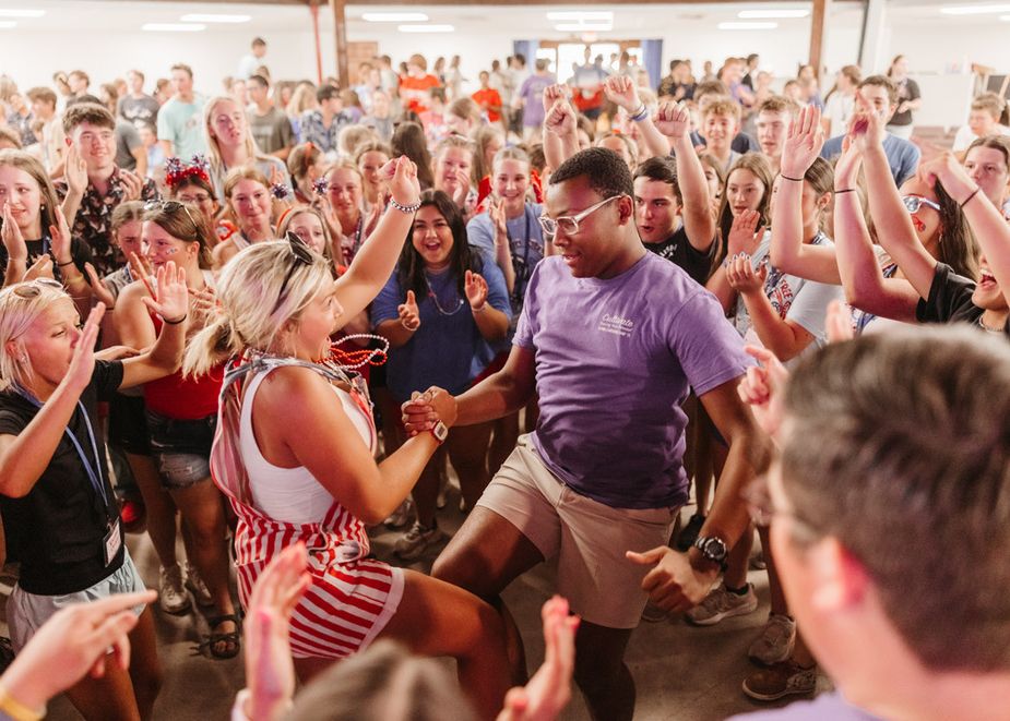 Campers participate in a variety of team-building exercises and other fun activities during their time at the annual Oklahoma FFA Alumni Leadership Camp at Camp Tulakogee in Wagoner. Photo courtesy Griffie Dee Photography