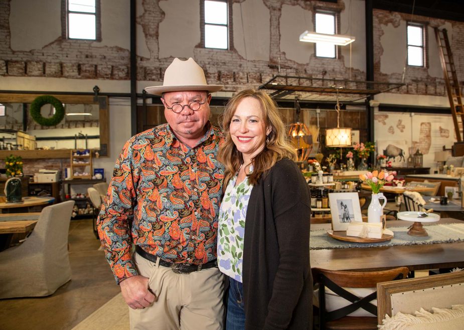 Todd and Michelle Miller own Grain & Grange furniture and design store, which sells a variety of one-of-a-kind pieces made from reclaimed wood and other materials. Photo by Lori Duckworth