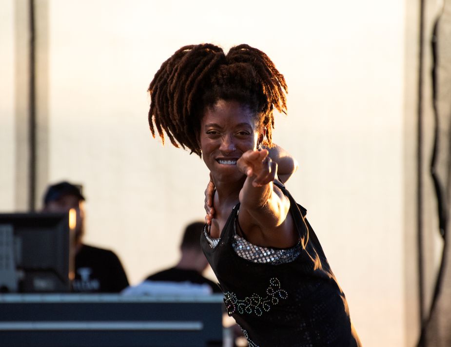 Tulsa musician Branjae at the 2022 festival. Photo by Mike Duncan