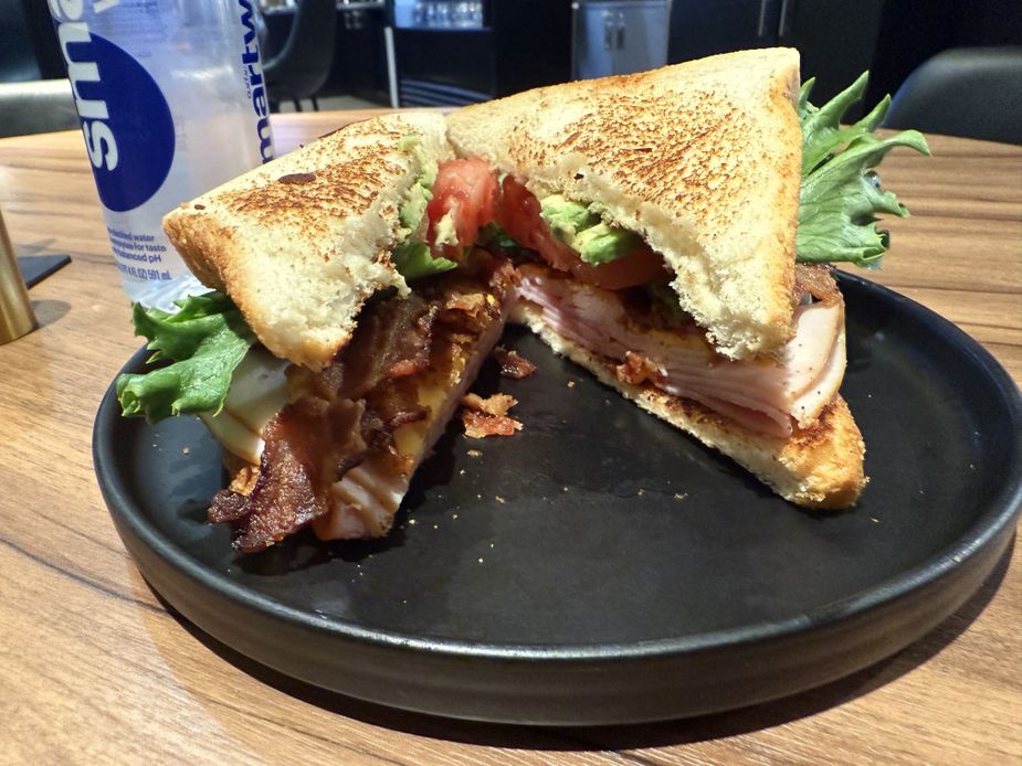 Thirty Four's club sandwich. Photo by Karlie Ybarra