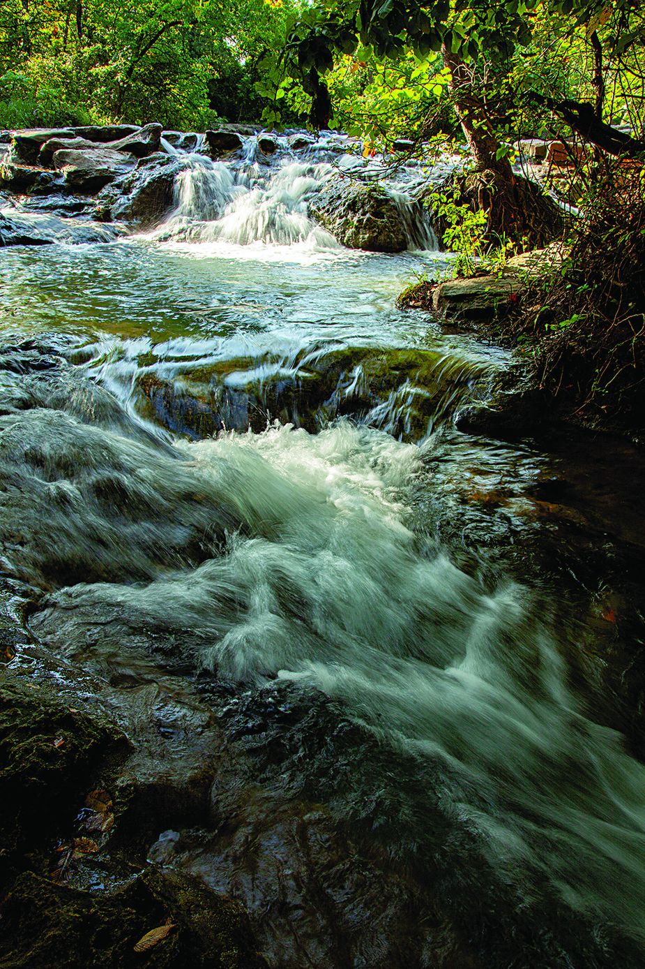 Panther Falls is one of the waterfalls hikers at the Chickasha National Recreation Area can visit. Photo by Iris Greenwell