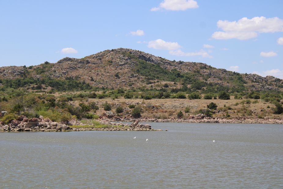 Tom Steed Lake at Great Plains State Park offers plenty of scenic views. Photo by Kiersten Stone