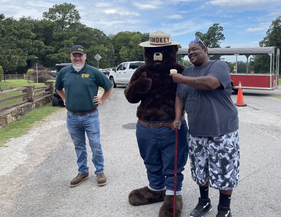 Smokey Bear's Birthday Celebration is this week! Visitors meet the Big Fella and enjoy games, crafts, and outdoor fun with a visit this Saturday to the Lake Murray, Roman Nose, or Sequoyah state parks. Photo by Nathan Gunter