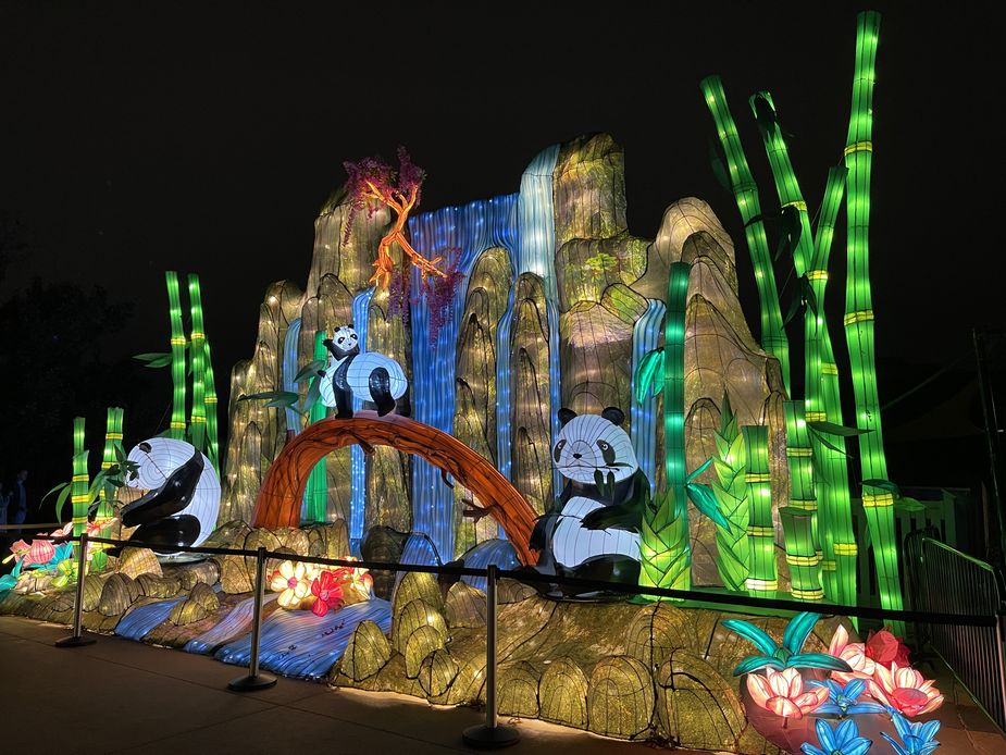  Safari Lights at the Oklahoma City Zoo is best experienced both from the car and on foot. Photo by Nathan Gunter