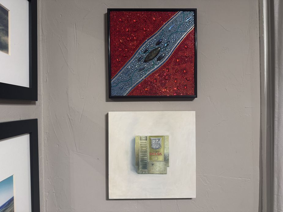 Two pieces from *12x12* that hang in my living room. Photo by Nathan Gunter