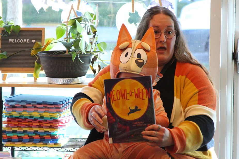 Storytime for young children subs out big scares for a whole lot of fun. Photo courtesy Zoe Elrod / Metropolitan Library System