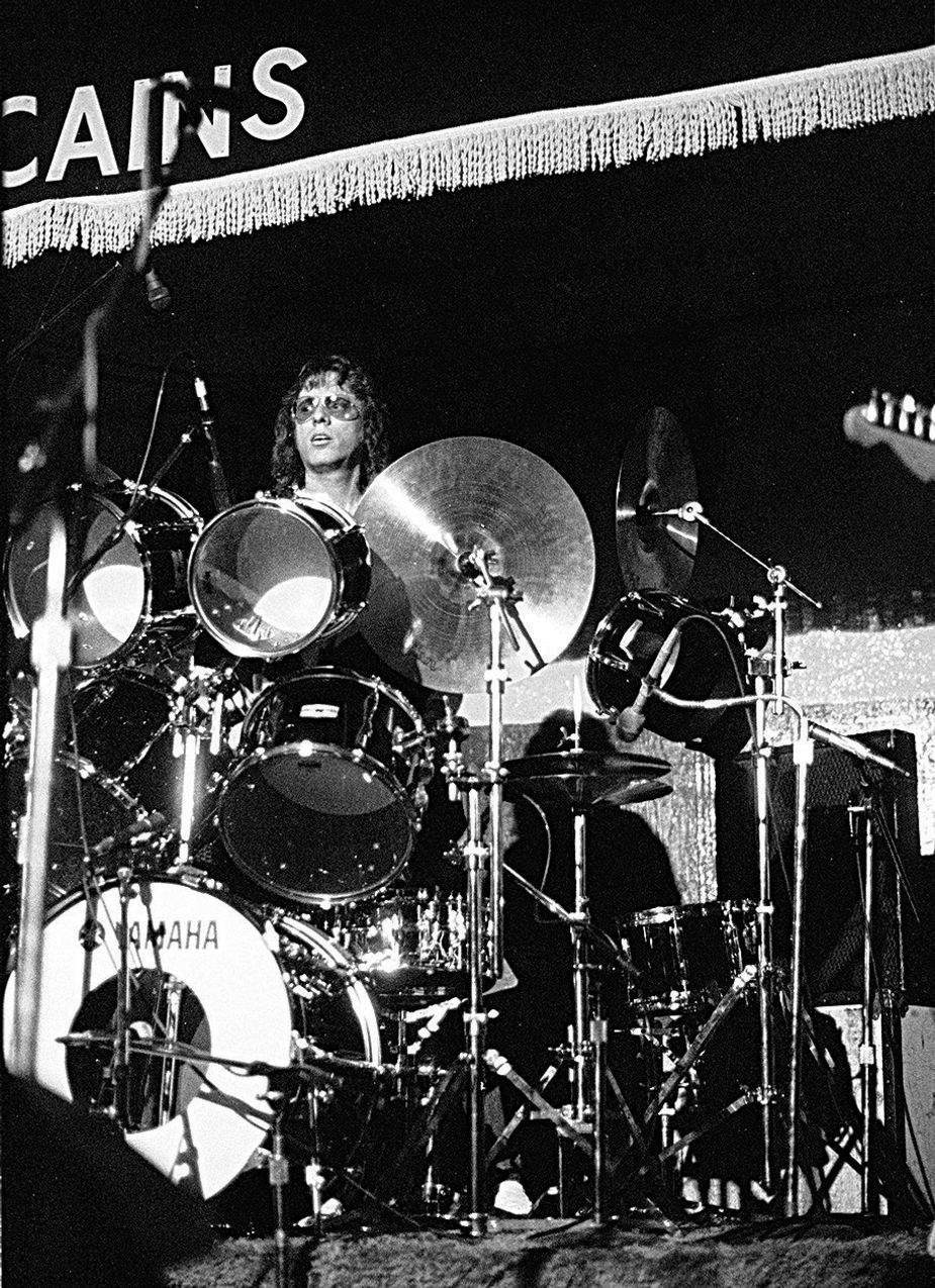 Jamie Oldaker in 1981. Photo by Richard Galbraith