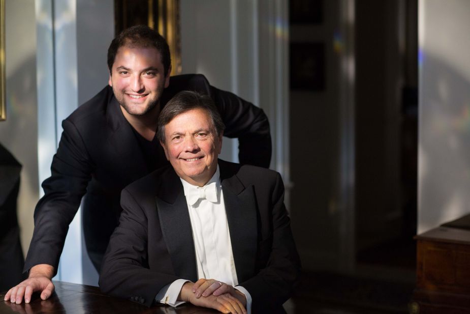 Cellist Julian and his father, conductor Gerard Schwarz, perform live at Armstrong Auditorium this week. Photo courtesy BocaMag.com