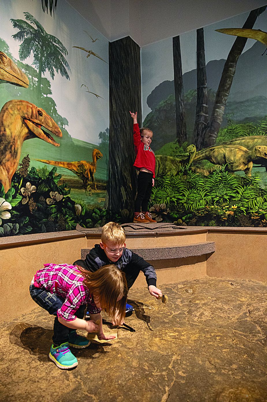 Kids have plenty to touch and take in at the Sam Noble Oklahoma Museum of Natural History in Norman. Photo by Lori Duckworth