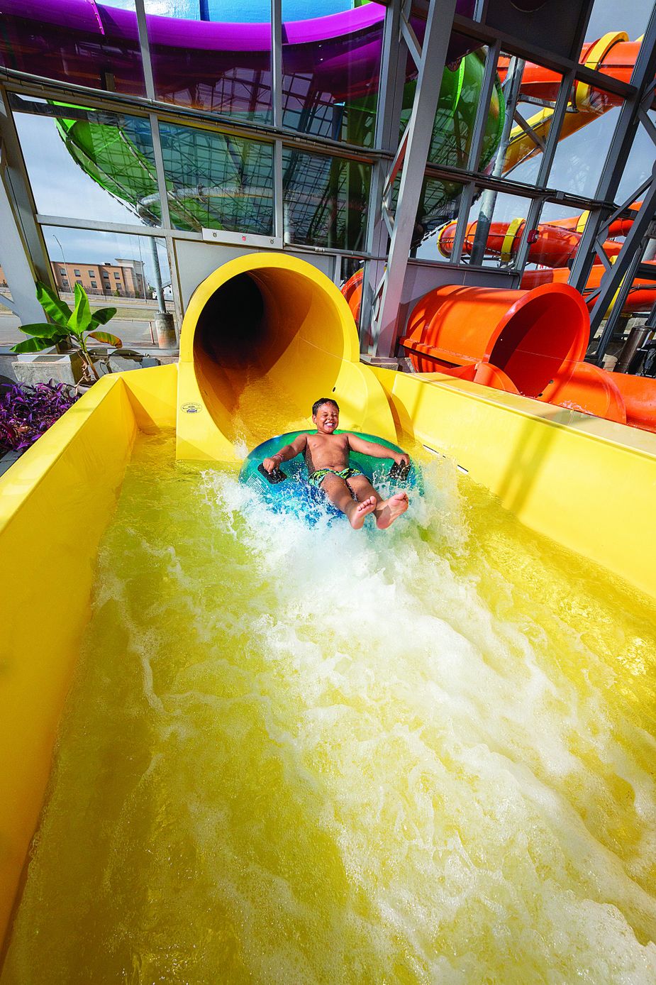 The Water-Zoo.com Indoor Water Park in Clinton is the state's only indoor water park. At less than an hour and a half from the Oklahoma City metro area, this swim spot makes an ideal day trip for many families in the state. Photo by Lori Duckworth