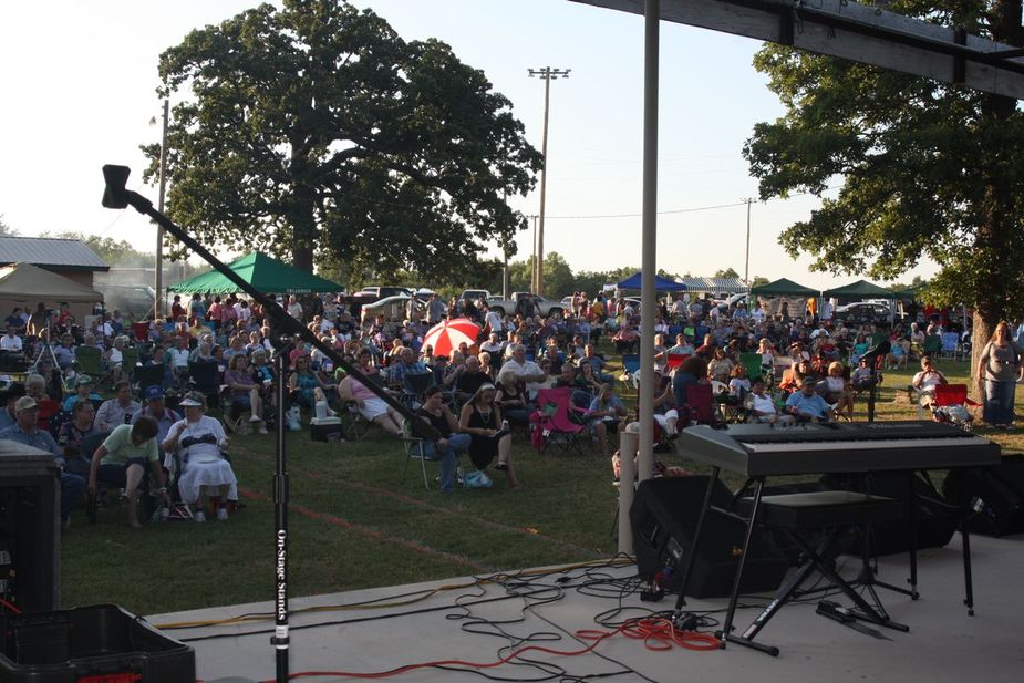 Music is in the air at the annual Konawa Gospel Music Festival at Konawa Veterans Memorial Park. Photo courtesy Konawa Gospel Music Festival