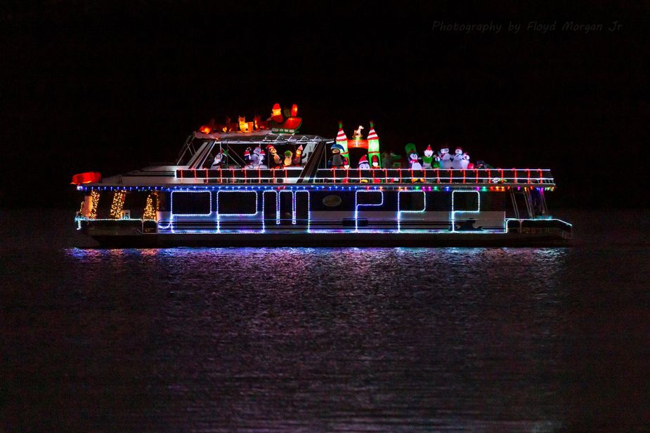 Lake Eufaula will be shining bright during the festive Lighted Boat Parade. Photo courtesy Eufaula Chamber of Commerce